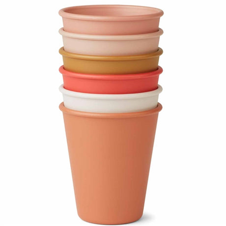 Liewood Carter Cup 6-pack Tuscany Rose Multi Mix