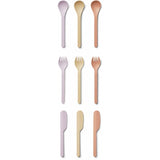 Liewood Ryan Cutlery 9-Pak Light Lavender Multi Mix