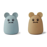 Liewood Callie Night Light 2-pack Mouse Blue Fog/Oat