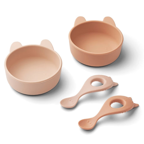 Liewood Evan Silicone Set 2-Pack Rabbit Rose Mix 2