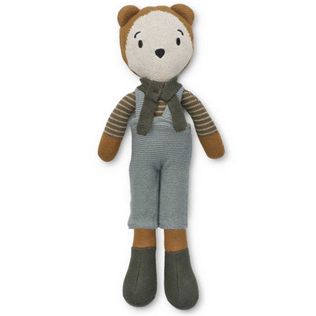 Liewood Robert Doll Mr Bear Golden Caramel Multi Mix