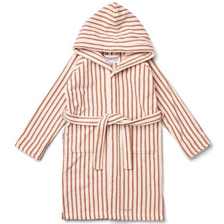 Liewood Leo Bathrobe Y/D Stripes Tuscany Rose/Creme De La Creme