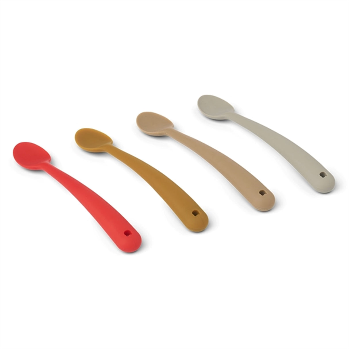Liewood Siw Feeding Spoons 4-pack Apple Red Multi Mix