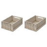 Liewood Weston Storage Box S Sandy 2-Pack
