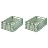 Liewood Weston Storage Box M Peppermint 2-Pack