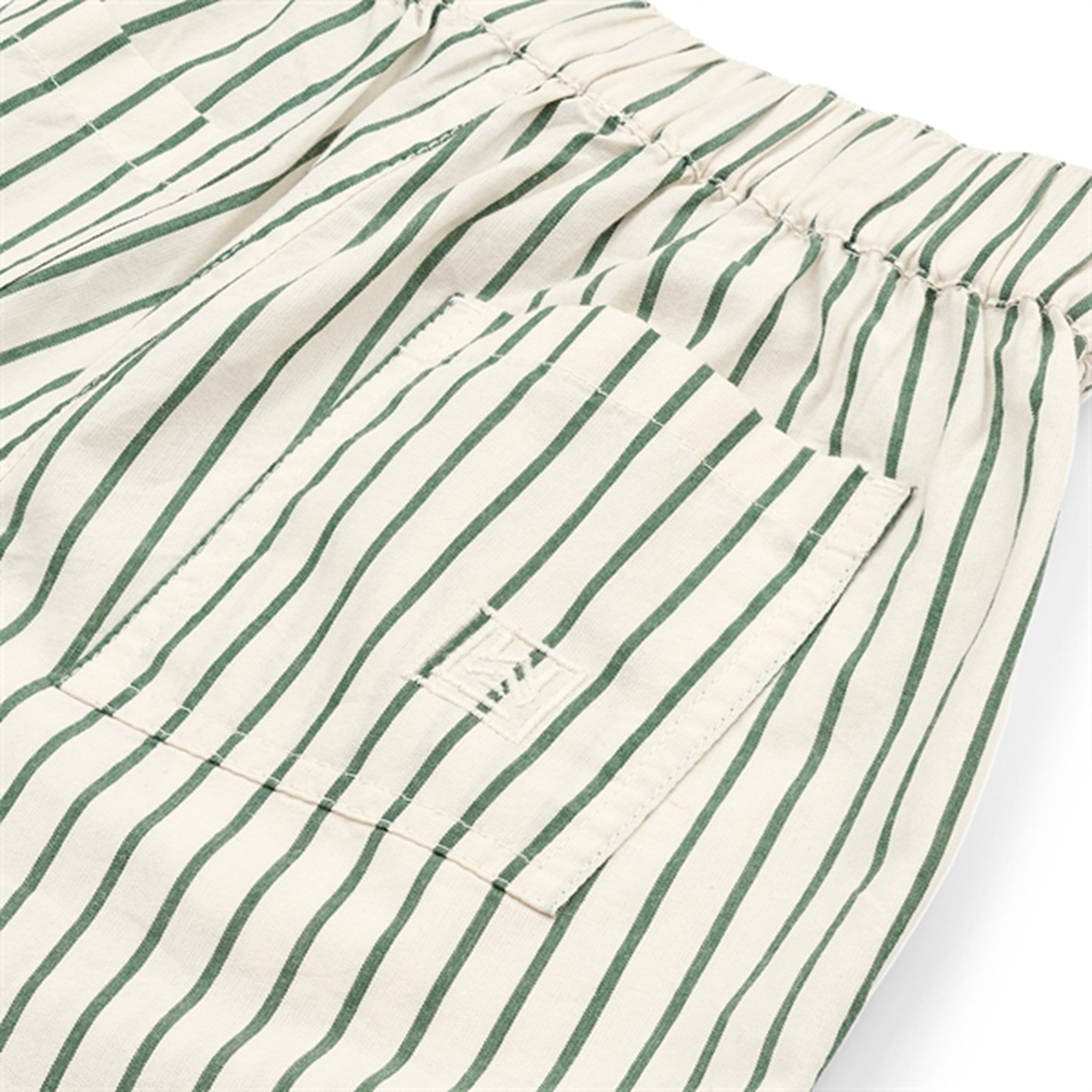 Liewood Monori Y/D Stripe Shorts Y/D Stripes Garden Green/Creme De La Creme 3