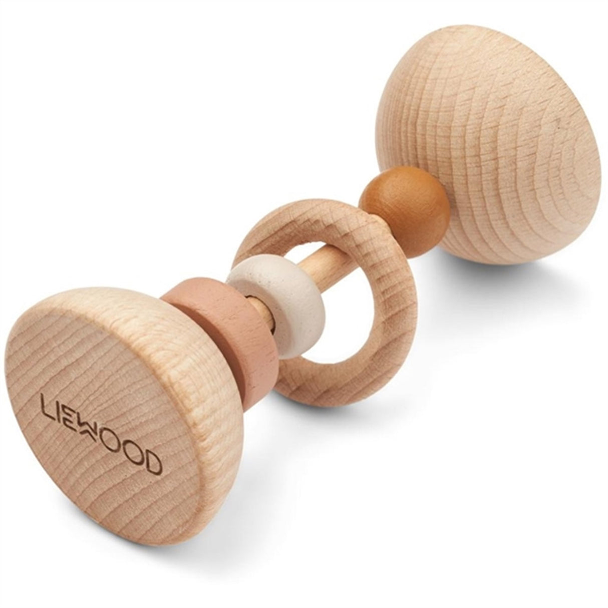 Liewood Corrina Wooden Rattle Tuscany Rose Mix