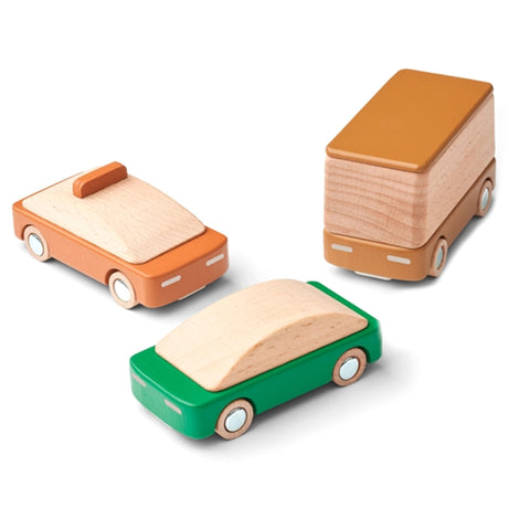 Liewood Village Cars 3-Pack Mustard Mix