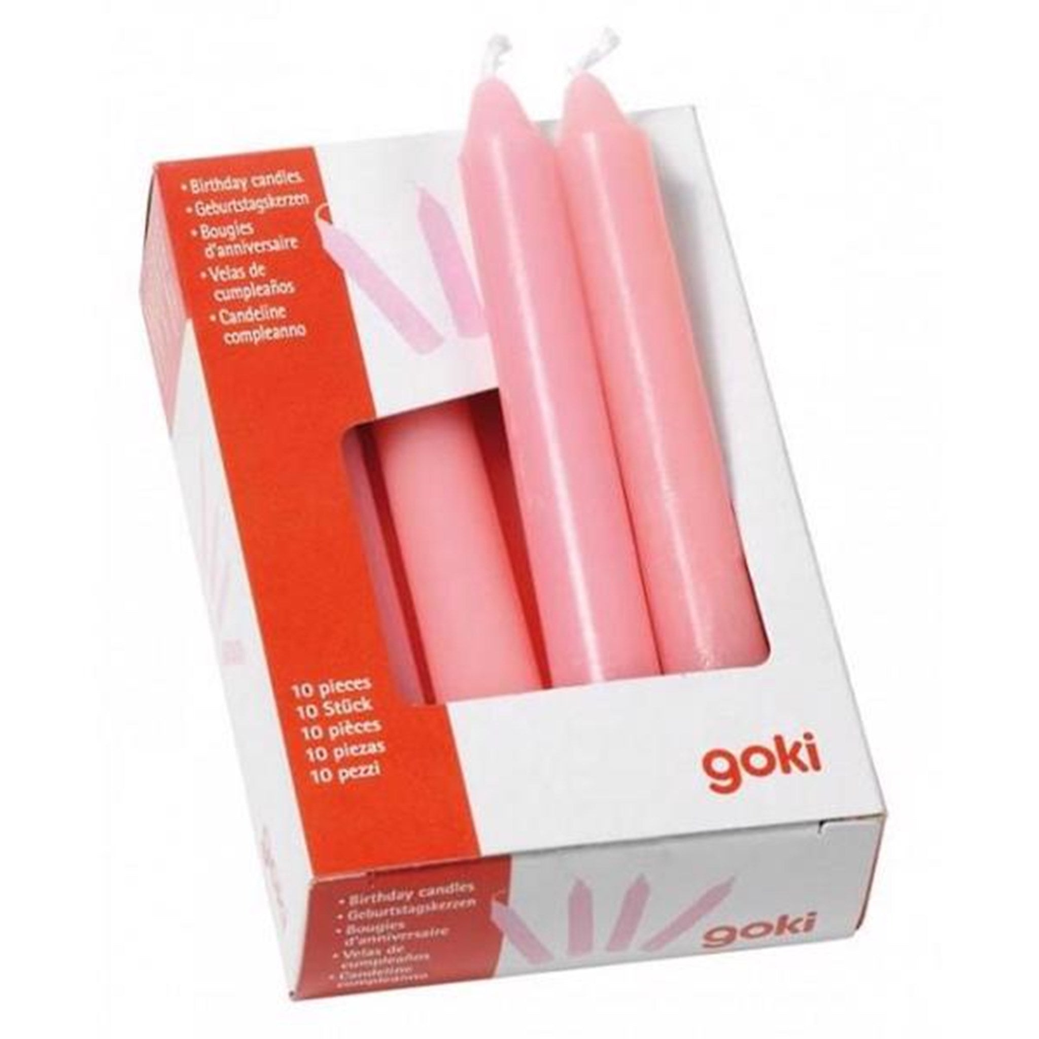 Goki Lys til fødselsdagstog (lyserød)