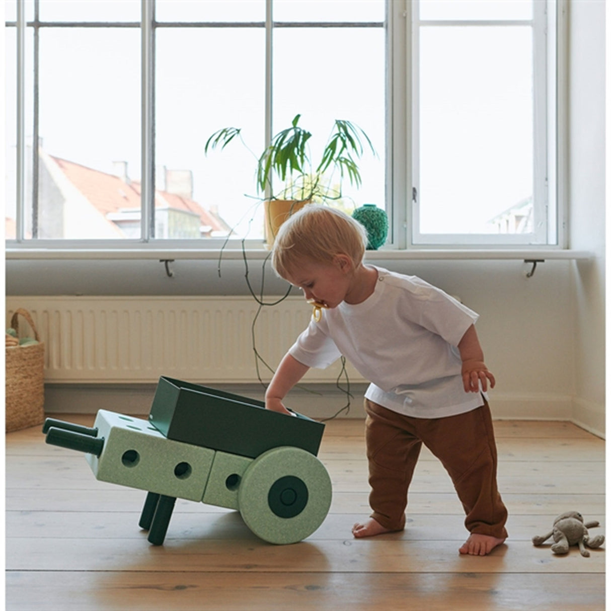 MODU 3-in-1 Baby Walker Ocean Mint/Forest Green