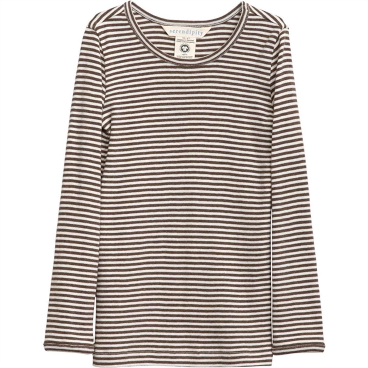 Serendipity Chestnut/Offwhite Slim Blouse Stripe