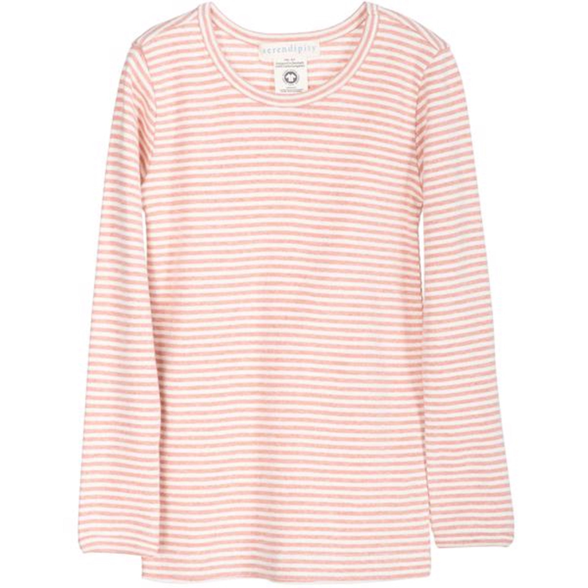 Serendipity Clay/Offwhite Slim Stripe Blouse