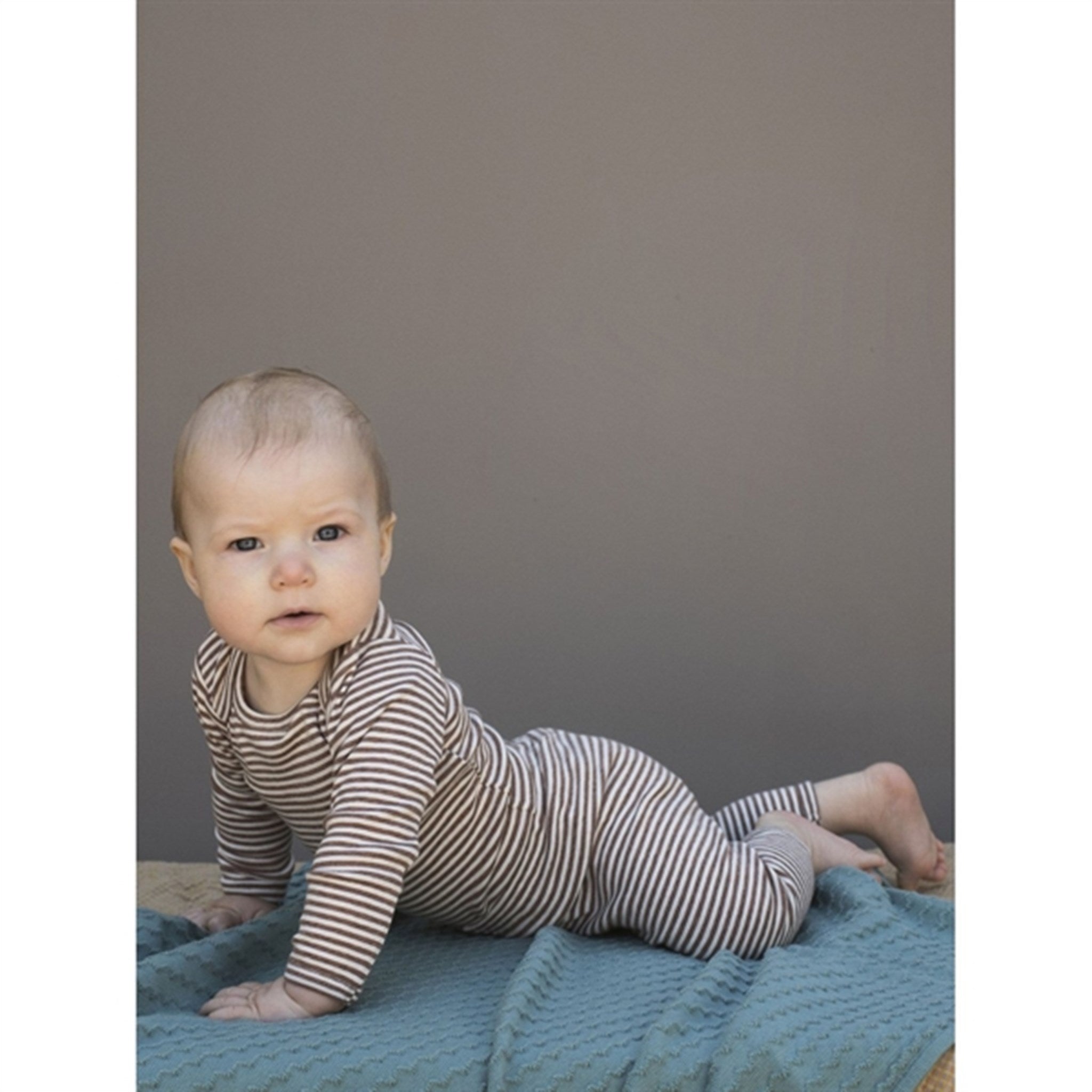 Serendipity Acorn/Offwhite Baby Leggings Stripe 2