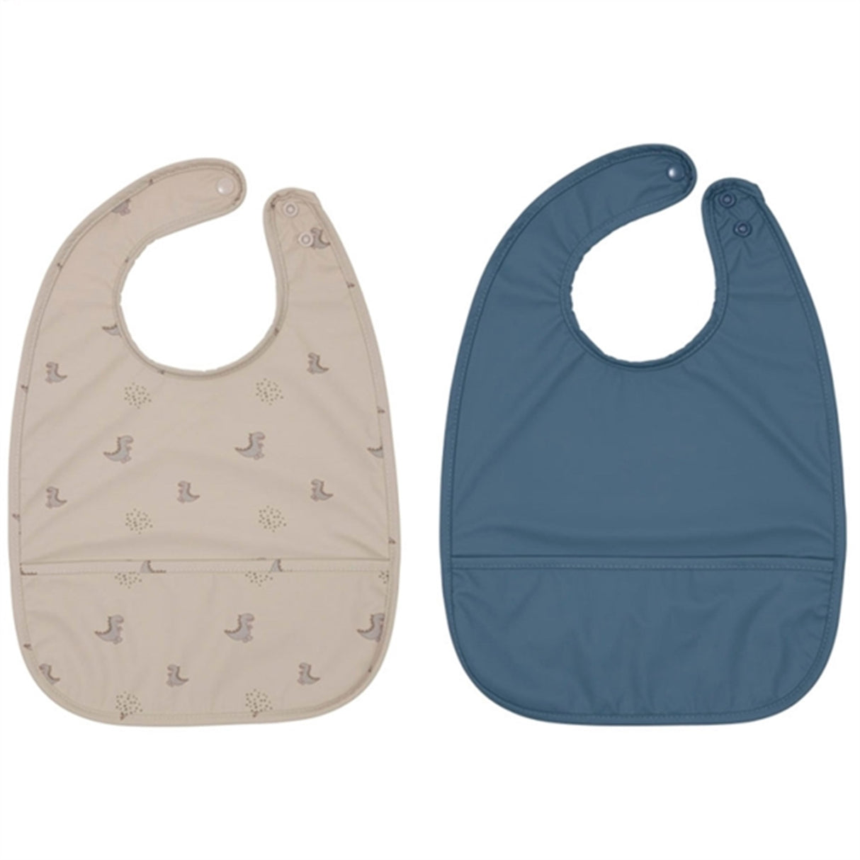 OYOY Bib Dino Blue/Clay