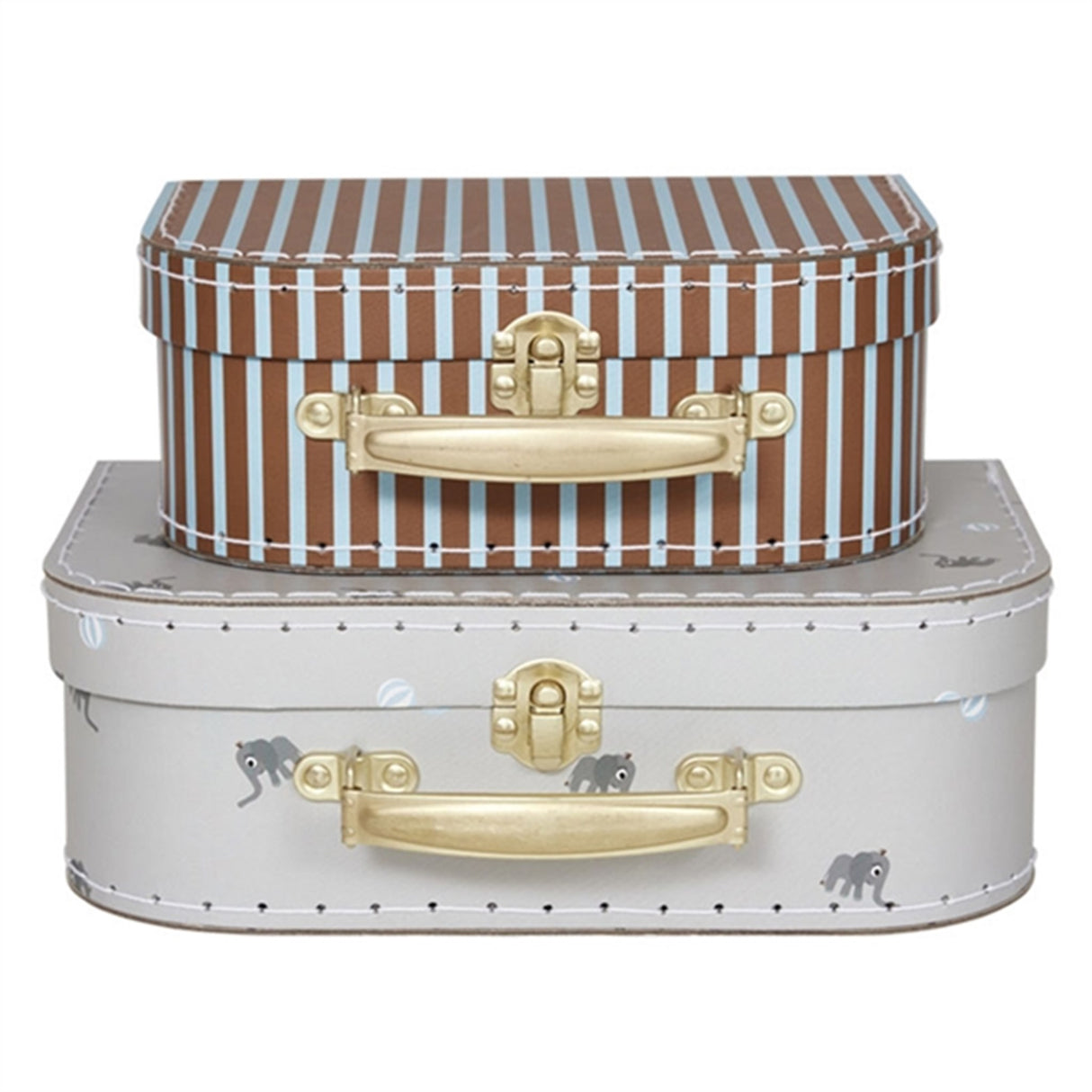 OYOY Mini Suitcase Elephant & Stripe