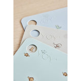 OYOY Placemat Theo Dino Pale Blue