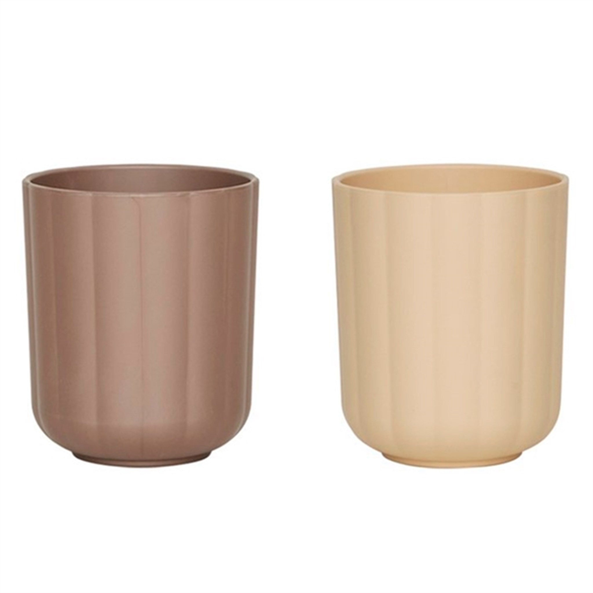 OYOY Pullo Cup 2-pack Taupe / Vanilla
