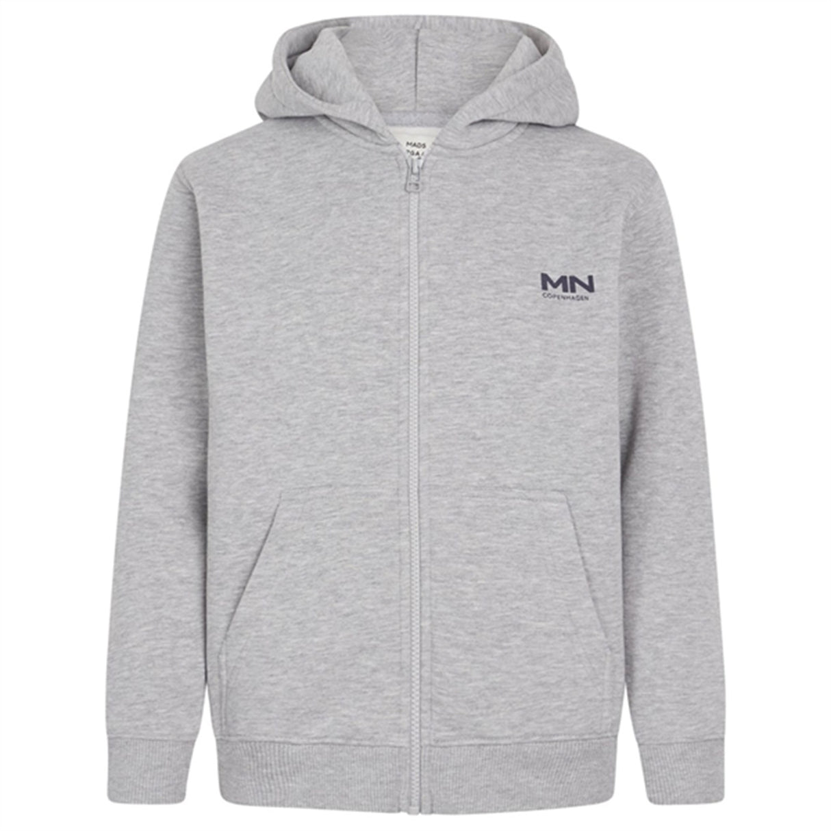 Mads Nørgaard Standard Hudini Zip Sweatshirt Grey Melange