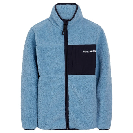 Mads Nørgaard Teddy Fleece Jeffo Jacket Faded Denim