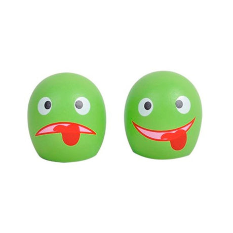 MaMaMeMo Cakes with Faces Green 2 pieces