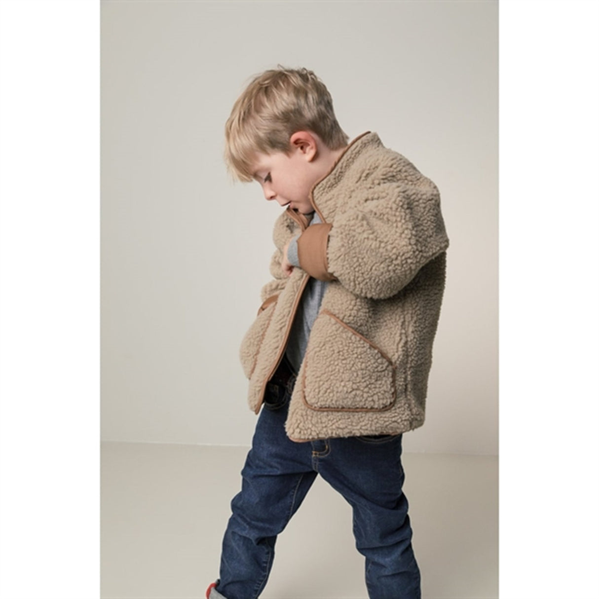 MarMar Jerry Teddybear Fleece Jacket Sandstone 6