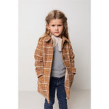 MarMar Olive Wool Glitter Jacket Caramel Check 2