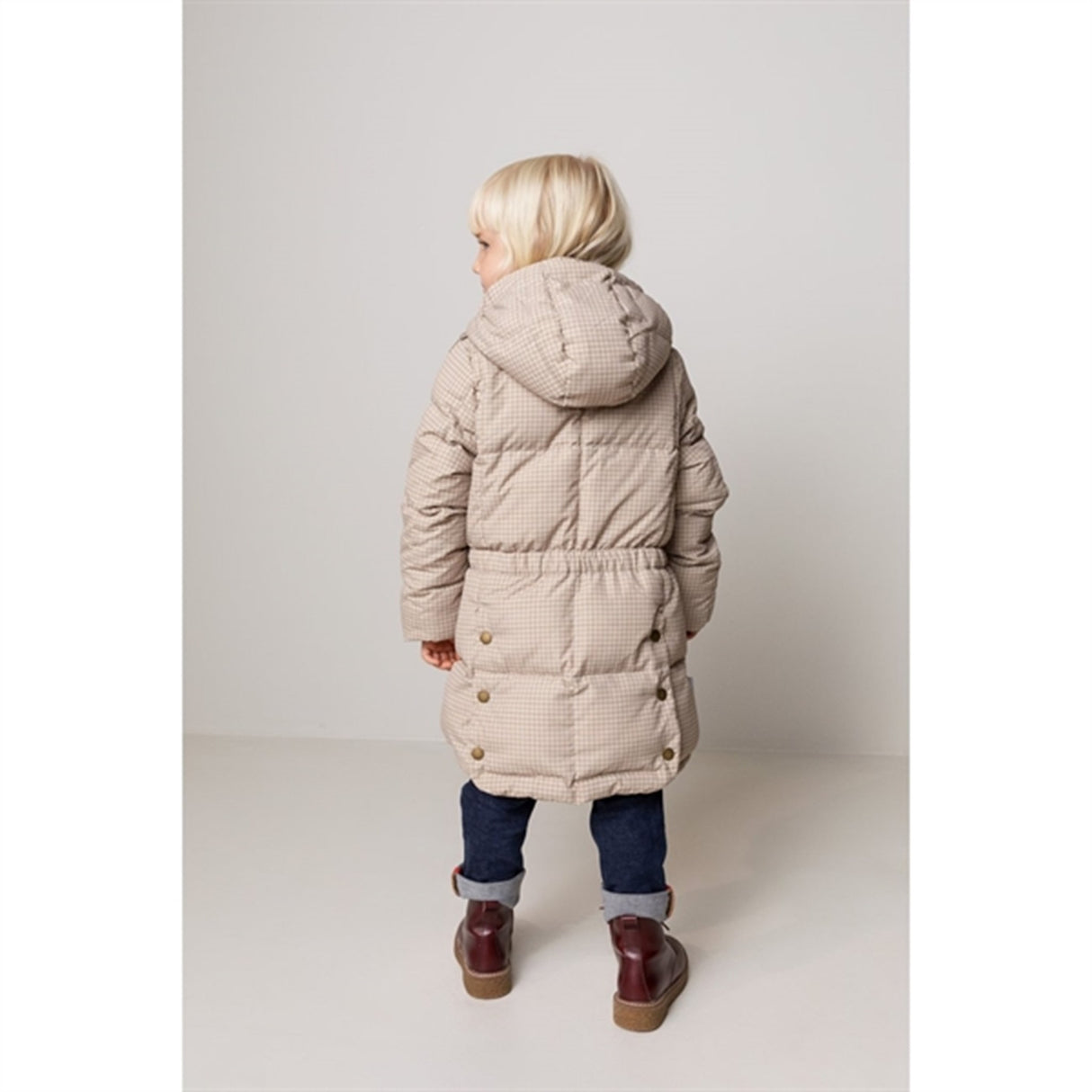 MarMar Olvin Puffer Down Jacket Wood Check 3