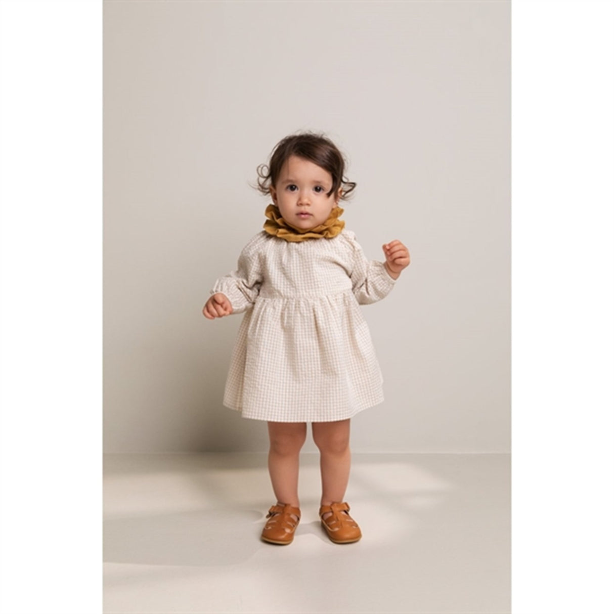 MarMar Grey Sand Gingham Dawson Dress 2