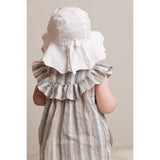 MarMar White Alba Baby L Scallop Sun Hat 3