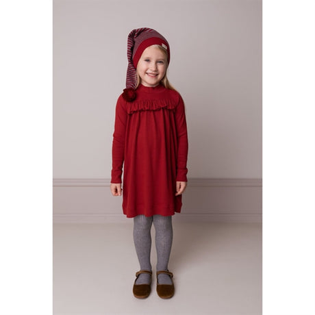 MarMar Hibiscus Red Stripe Alfen Christmas Hat