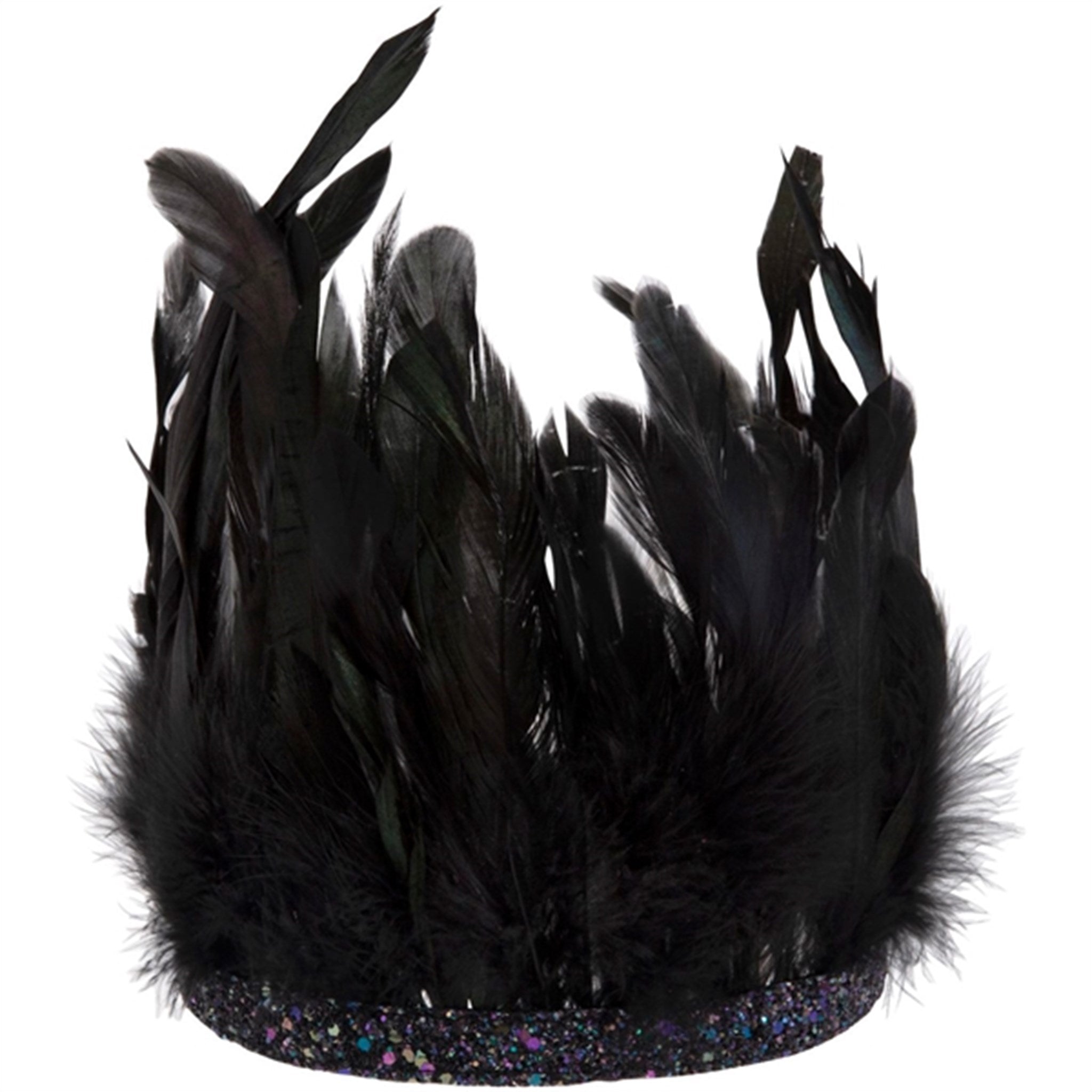 Meri Meri Halloween Black Feather Crown