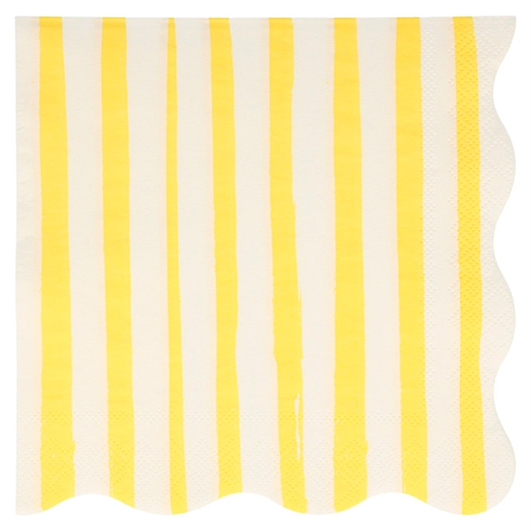 Meri Meri Stripe Yellow Napkins Large