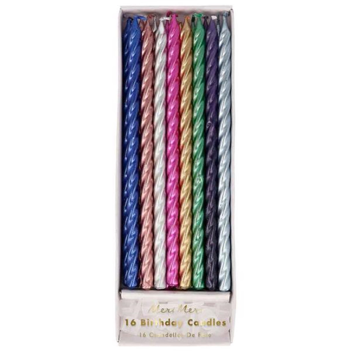 Meri Meri Twisted Birthday Candles Metallic