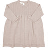 Copenhagen Colors Pale Cream Melange Merino Dress Pointelle