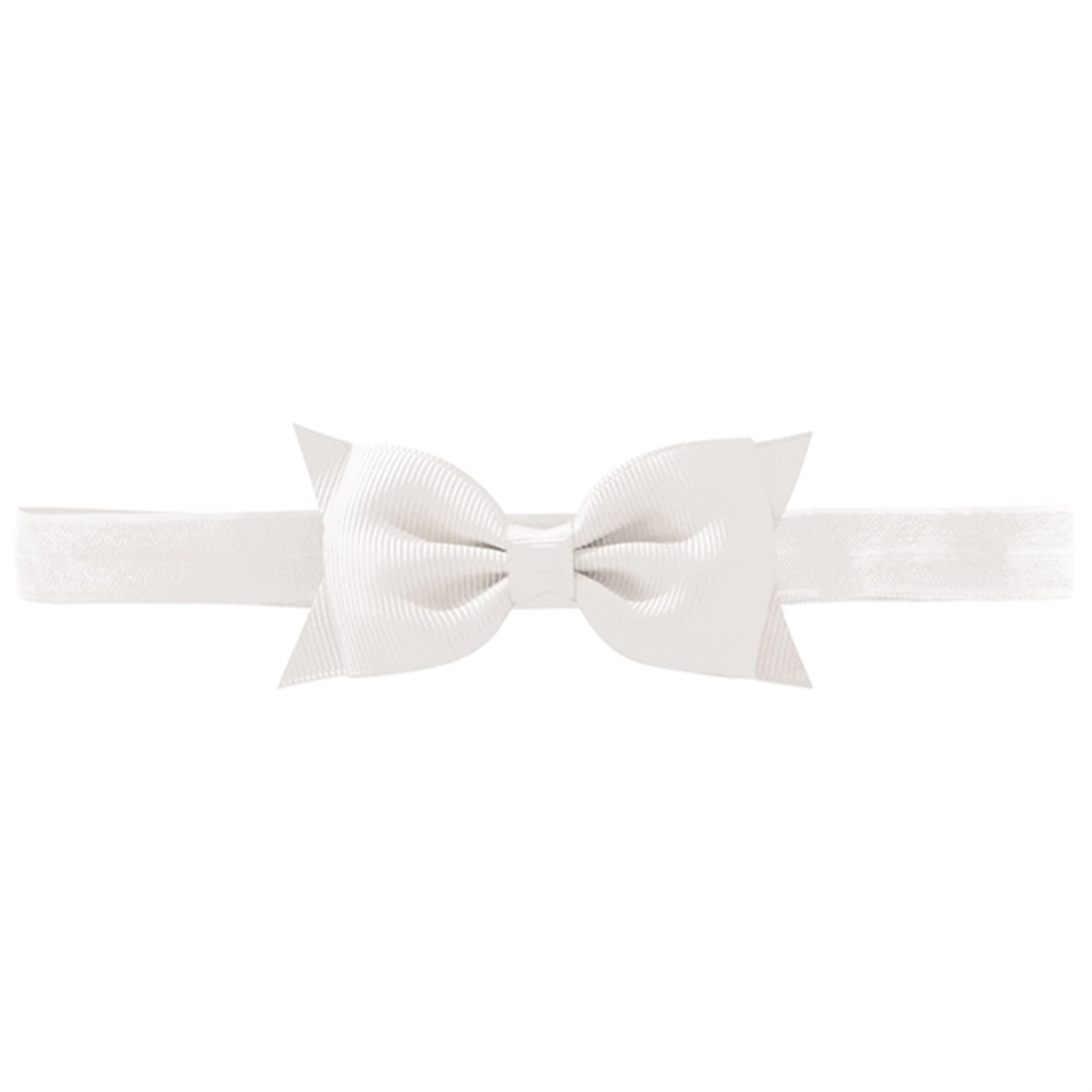 Milledeux Double Bowtie Hairband White