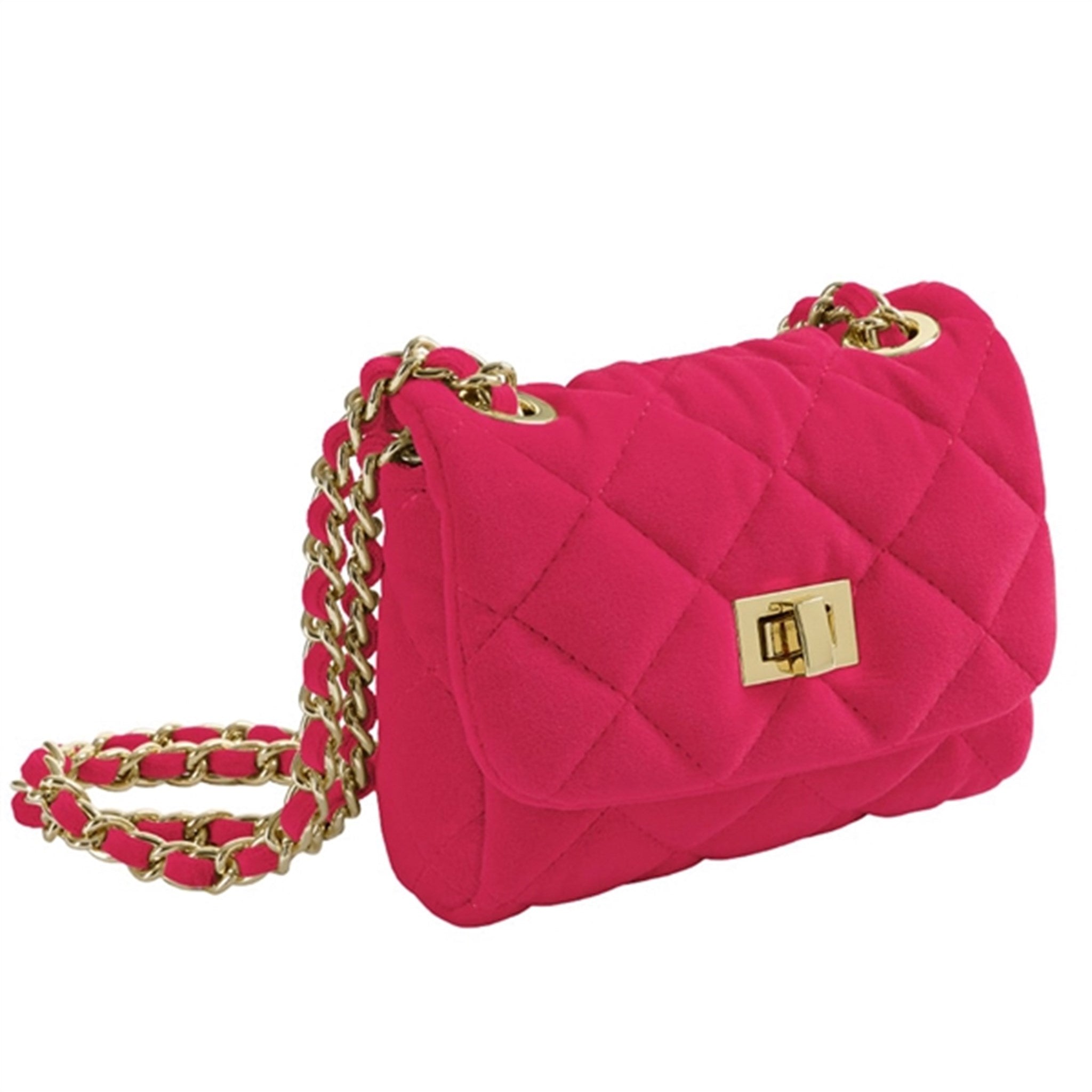 Milledeux Small Velvet Bag Azalea Pink