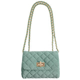 Milledeux Medium Velvet Bag Nile Blue