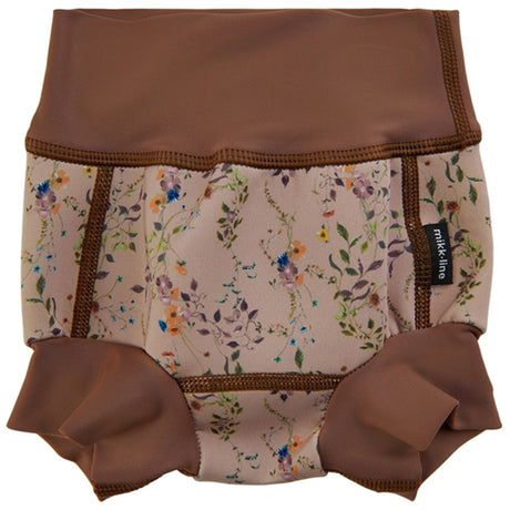 Mikk-Line Baby Swim Pants Frill AOP Nougat