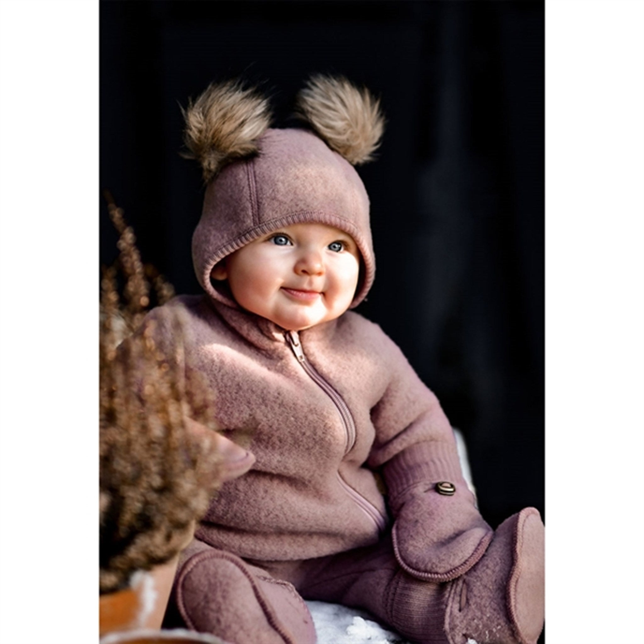 Mikk-Line Wool Baby Suit Burlwood 2