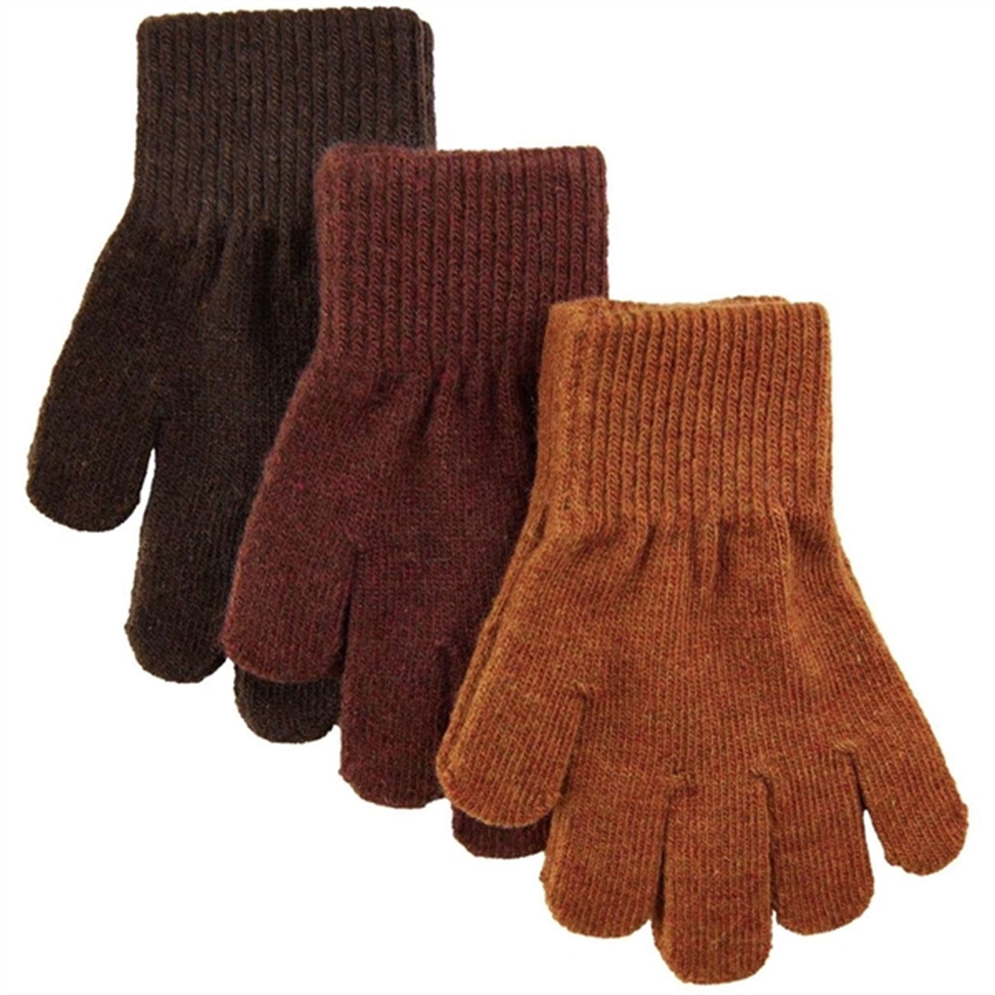 Mikk-Line Magic Gloves 3-Pack Decadent Chocolate Ginger Bread Java