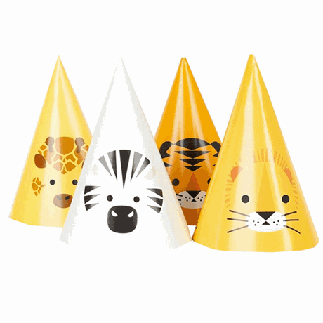 My Little Day Safari Party Hats 8 pcs