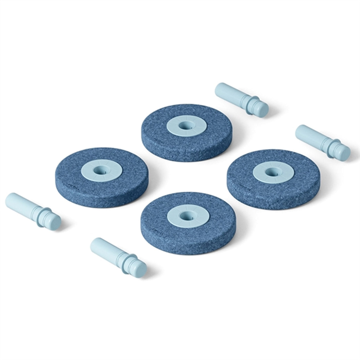 MODU Foam Wheels Deep Blue/Sky Blue