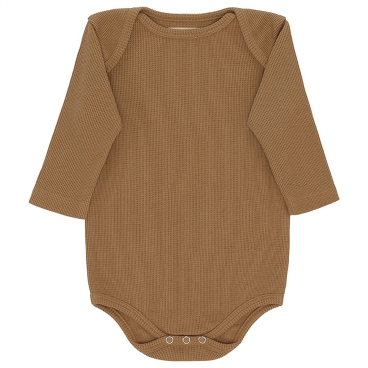 Monsieur Mini Waffle Onesie Sugar Brown