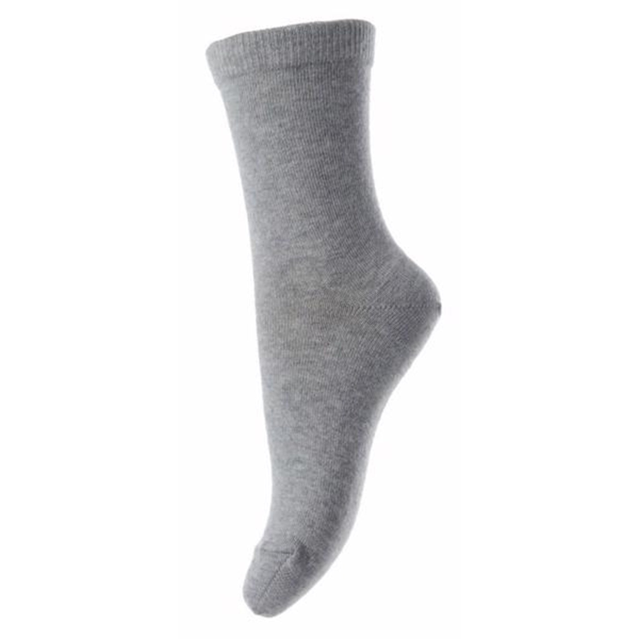 MP Cotton Plain Socks Grey Melange