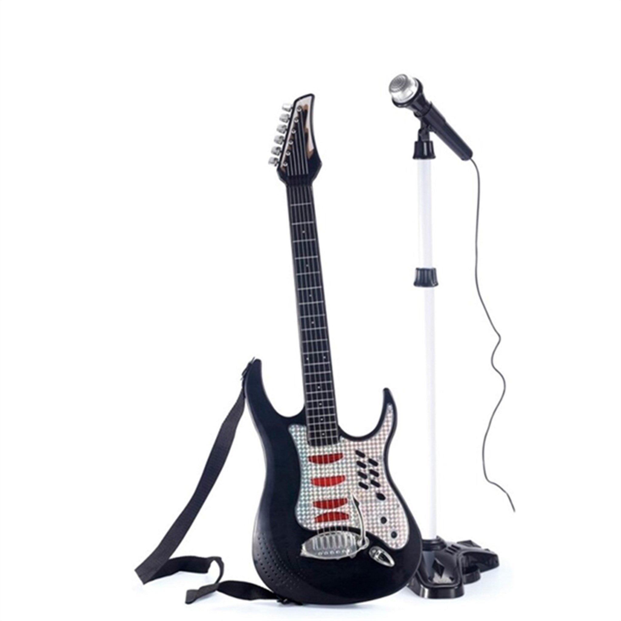 Music Electric Guitar with Microphone & Stand