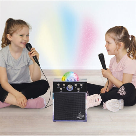 Music Karaoke Disco Cube w/2 Mics 2