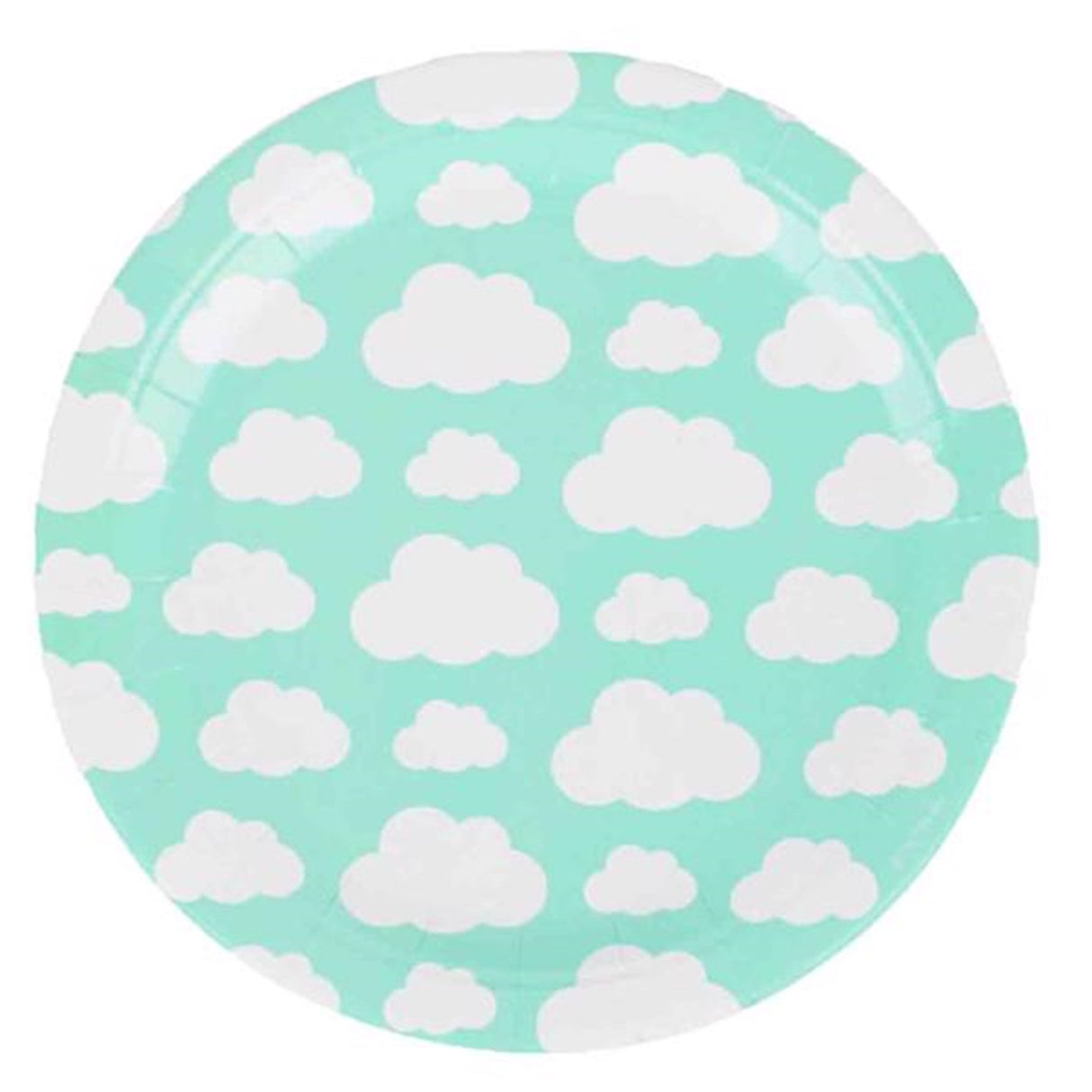 My Little Day 8 Paper Plates (clouds)