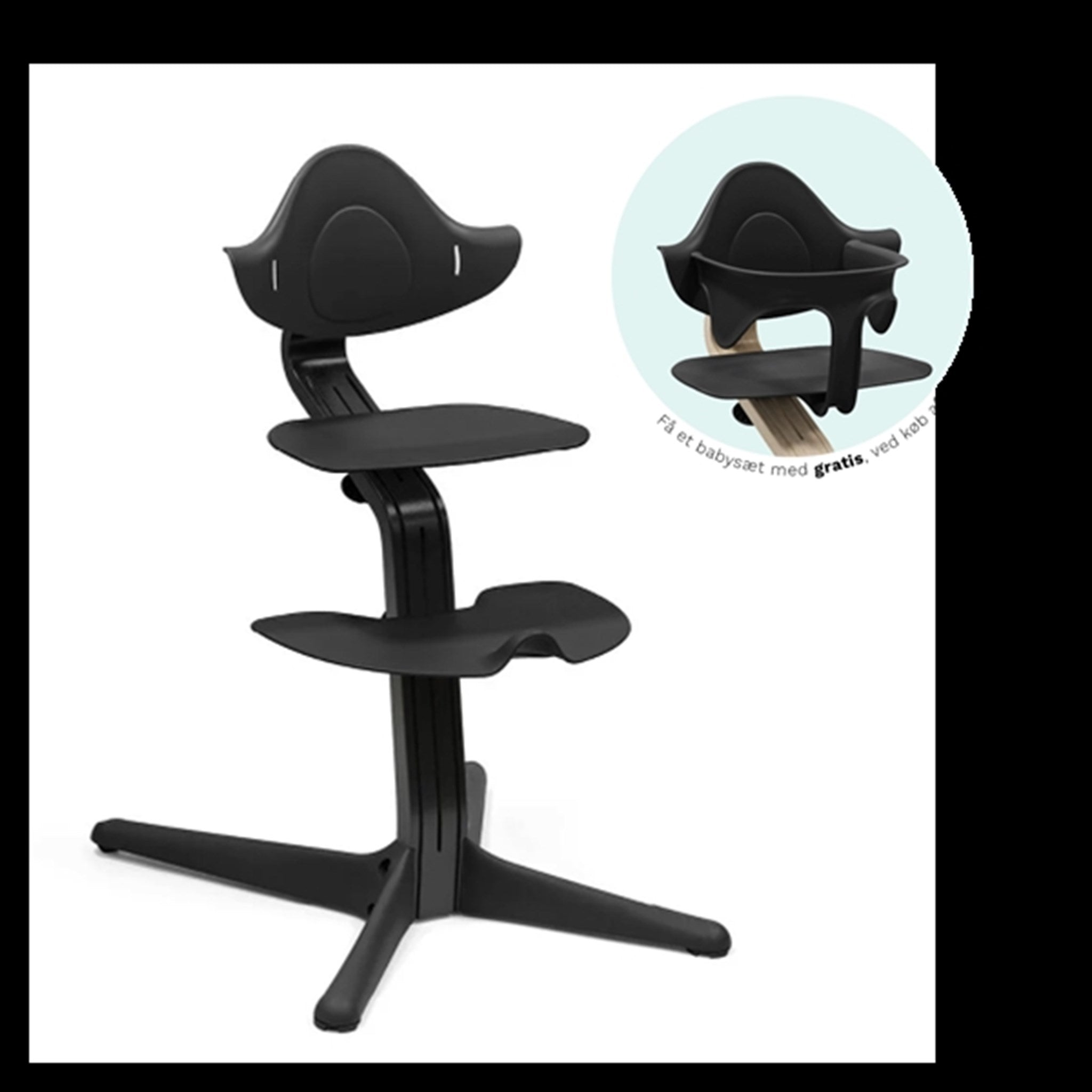 Stokke® Nomi® Chair Black Black Incl. Babyset