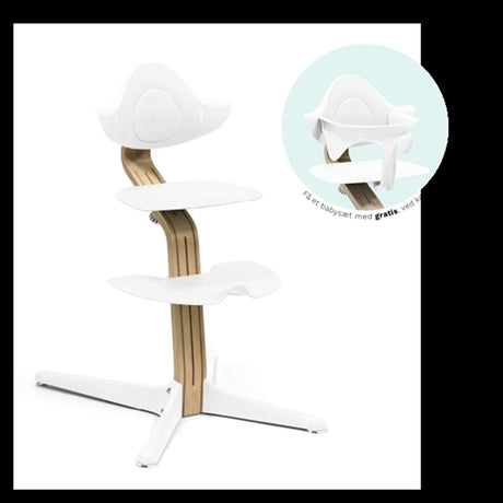 Stokke® Nomi® Stol Eg White Inkl. Babysæt