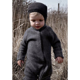 Mikk-Line Wool Baby Suit Anthracite Melange